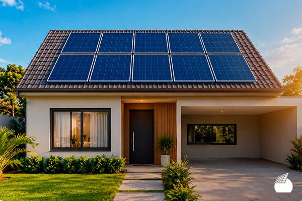 10 placas solares geram quantos kWh por mês?