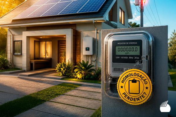Posso usar energia solar sem homologar?